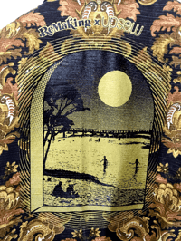 Image 4 of VESTE UNISEXE COURTE 3 POCHES UPSEW x REMAKING 3  / MOTIF MARRON et Mordoré / COLLAB EXCLUSIVE