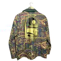 Image 1 of VESTE 3 POCHES UPSEW x REMAKING 5 / Motif vert et rouge / COLLAB EXCLUSIVE