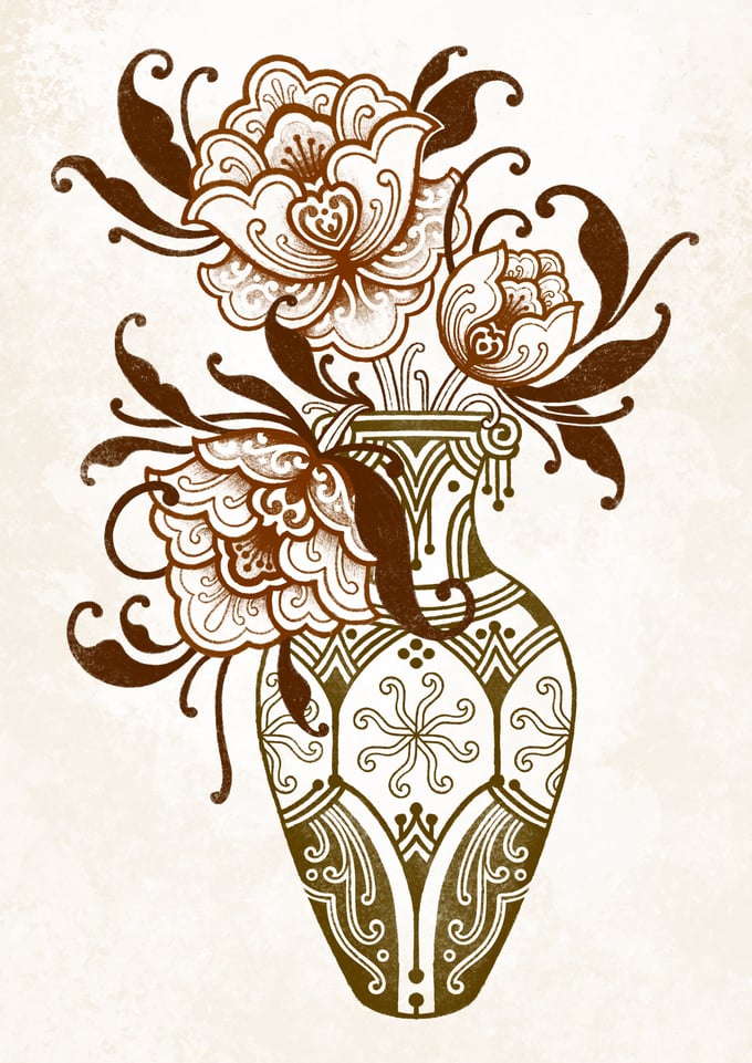 Image of ✿ BLOOMING VASE - OCRE ✿