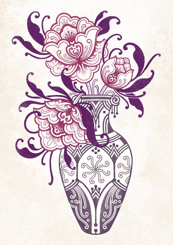 Image of ✿ BLOOMING VASE - MAUVE ✿