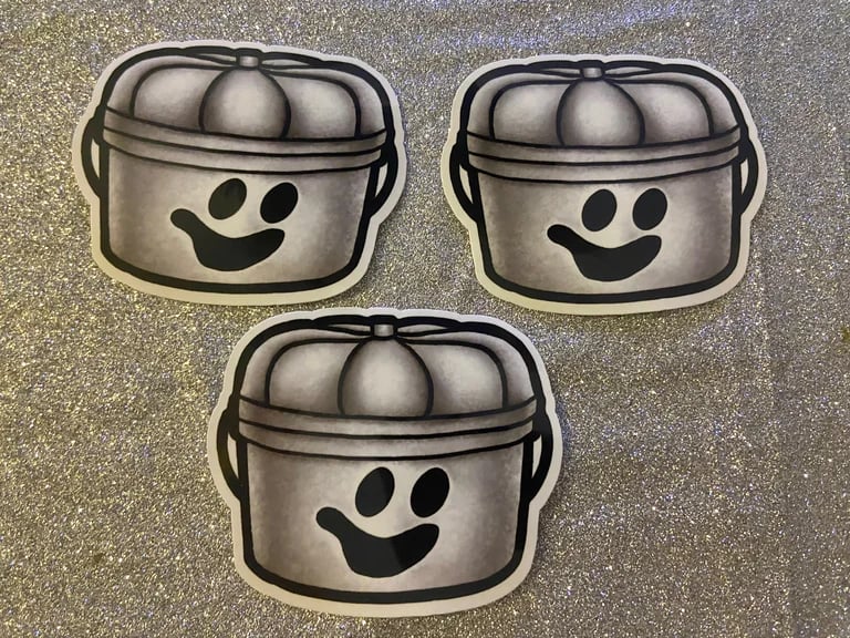 Halloween Bucket Stickers (Regular and Large)