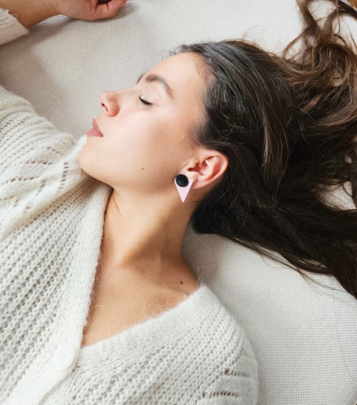 Image of Pendientes TRIANGELU - Rosa