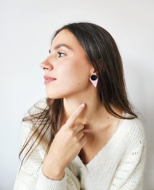 Image of Pendientes TRIANGELU - Rosa
