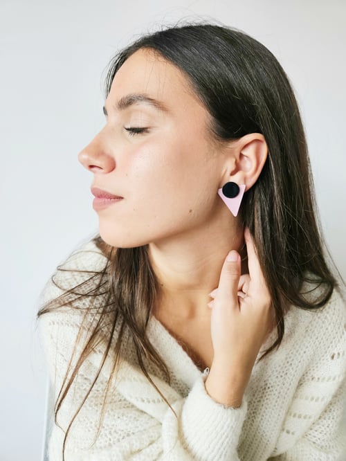Image of Pendientes TRIANGELU - Rosa