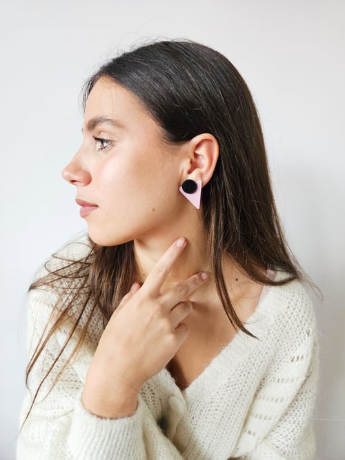 Image of Pendientes TRIANGELU - Rosa