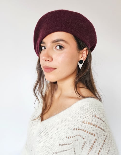 Image of Pendientes TRIANGELU - Gris topo