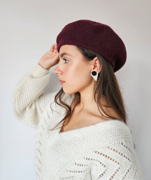 Image of Pendientes TRIANGELU - Gris topo