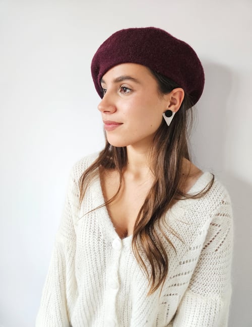 Image of Pendientes TRIANGELU - Gris topo