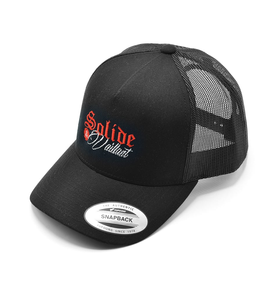 Image of CASQUETTE TRUCKER NOIR BRODÉE - SOLIDE & VAILLANT 