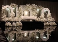 STAGE DESIGN design design 5 ARCHES WITH FLOWERS 