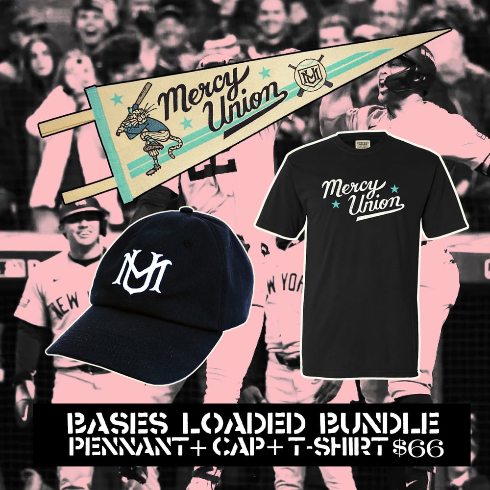 Image of Bases Loaded Bundle 2 - (Pennant + Cap + T-Shirt)