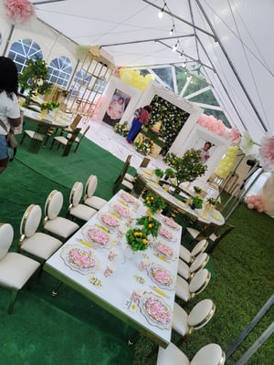 Image of Kids s sepantine table  gold stainless steel table frame with glasse top