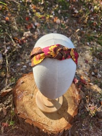 Image 1 of Autumn Bloom Top Knot Headband 