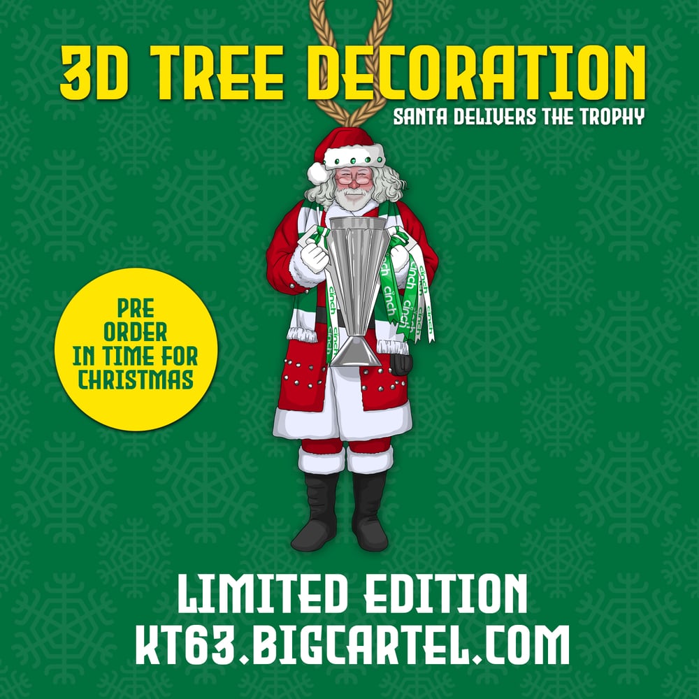 Santa 3D Tree Decoration PRE ORDER