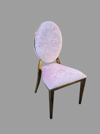 Image 4 of Gold  and Silver lux chairs  many  colors velvet 