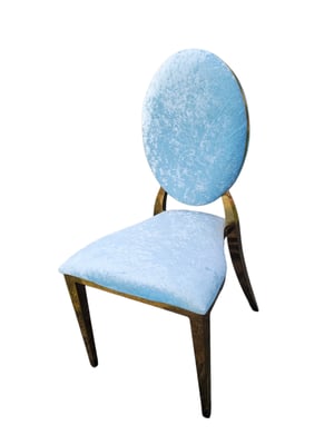 Image of Gold  and Silver lux chairs  many  colors velvet 