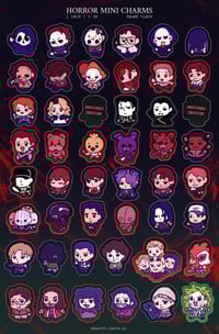 Image 1 of Horror Icons / Mini Acrylic Charms 