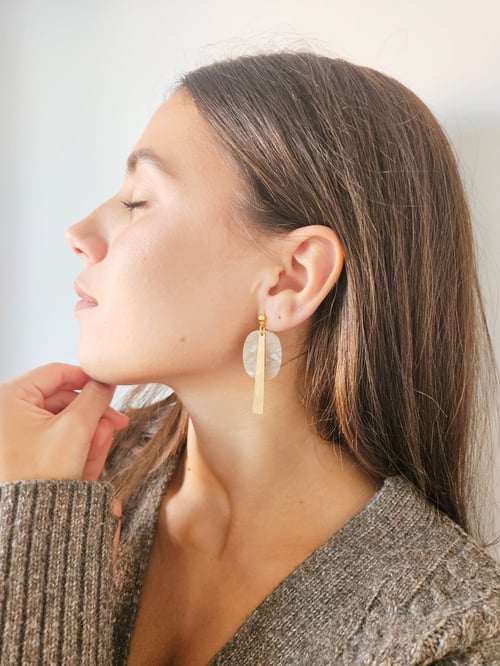 Image of Pendientes MACCHIATO - Beige