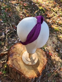 Image 1 of Berry Dot Top Knot Headband 