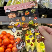 Image 1 of Vegetable Soup Party Sticker Sheet 