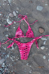 Image 4 of ♲ Pink Alligator Bikini Set - M/L