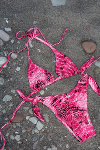 Image 5 of ♲ Pink Alligator Bikini Set - M/L