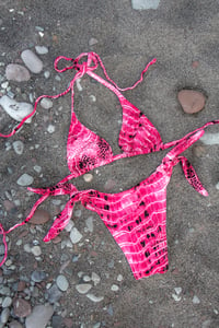 Image 1 of ♲ Pink Alligator Bikini Set - M/L