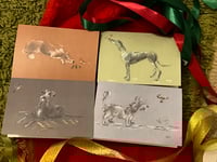 8 Dog and Robin cards (4 designs)