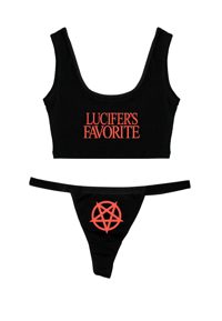 LUCIFER'S FAVORITE SCOOP NECK TOP SET