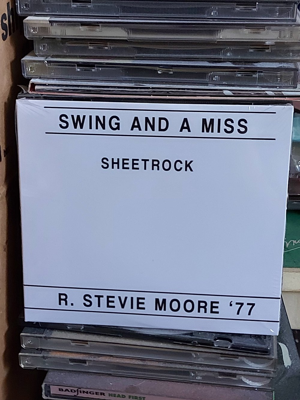 *LAST IN STOCK* Signed 2xCD R. Stevie Moore - Swing And A Miss / Sheetrock
