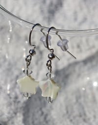 Image 1 of pearly star earrings
