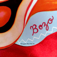 Image 2 of Bozo (The Clown) - Capitol Records Promotional mask with Childrens Book (1950s)