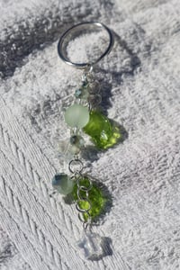 Image 2 of sage and leaf keychain