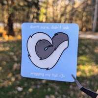 Image 1 of Wagging My Tail Sticker