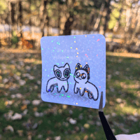 Image 3 of Two Wolves (ADHD and Autism) Sticker