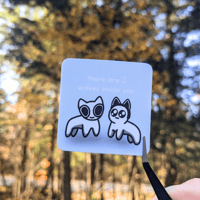 Image 1 of Two Wolves (ADHD and Autism) Sticker