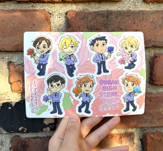 Image of Ouran High School Host Club sticker sheet