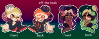 Image 3 of Double Sided Glitter Splatoween Charms (+ bonus mystery stickers!)