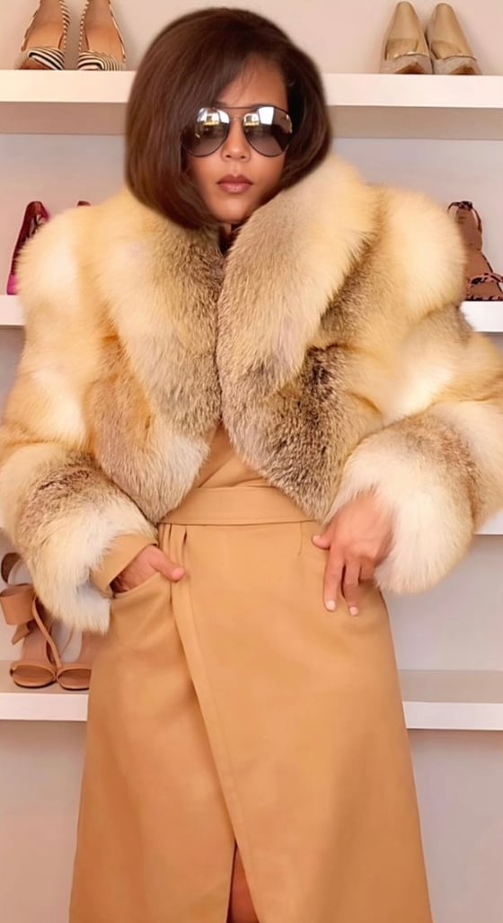 Image of BERLIN FOX FUR COAT (as seen on Chastity Garner)