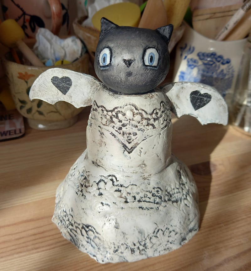 Image of Goth Angel Cat