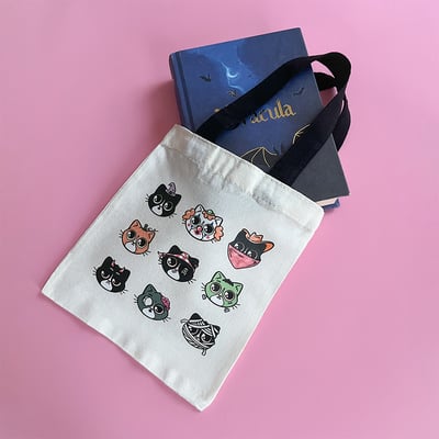 Image of Halloween Cat Mini Tote Bag
