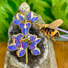 Bumblebee & Lupine Enamel Pin Set