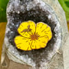 Hoverfly & Yellow Poppy Enamel Pin