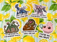 Image 2 of Aggressive Pokemon Stickers - 6.0