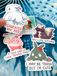 Image 1 of Aggressive Pokemon Stickers - 3.0