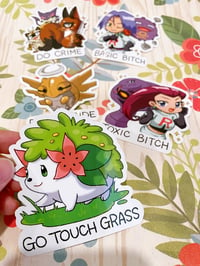 Image 1 of Aggressive Pokemon Stickers - 5.0