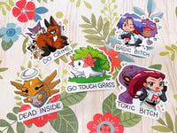 Image 2 of Aggressive Pokemon Stickers - 5.0