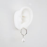 Image 5 of Melty Pearl Earrings- In Stock