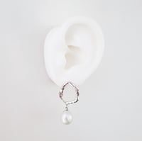 Image 4 of Melty Pearl Earrings- In Stock