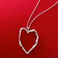 Image 3 of Melty Heart Pendant- In Stock